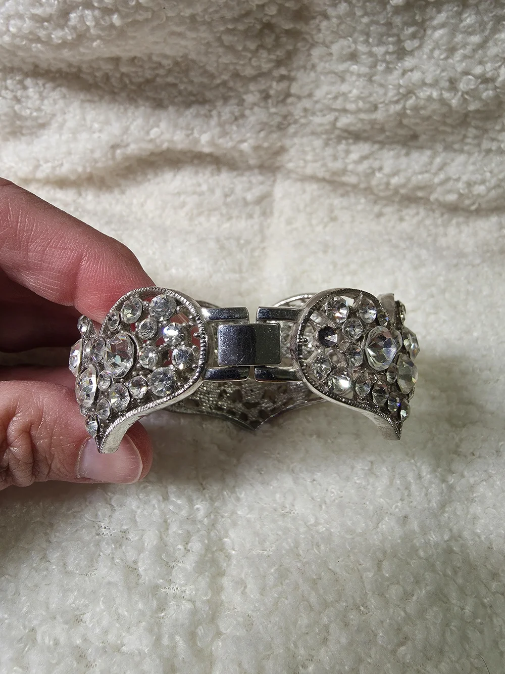 Crystal Heart Chunky Bracelet